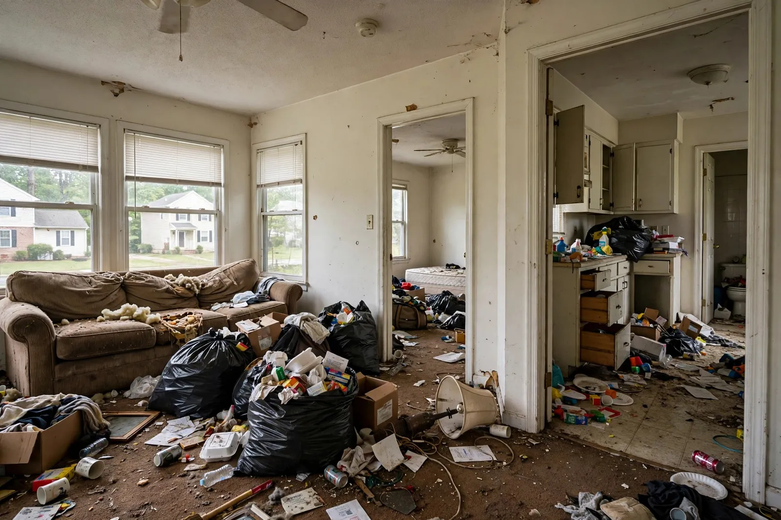 Before photo,  Vacated Home Cleanout in White Plains, by Waldorf Junk Removal Company
